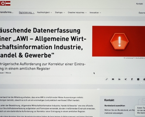 Betrugsmasche von AWi