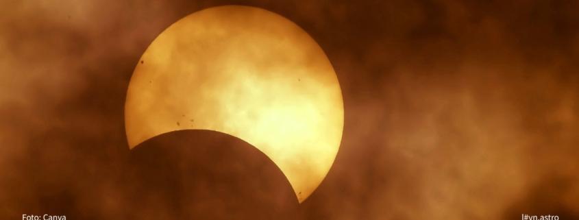 Neumond mit partieller Sonnenfinsternis am 29.3.2025 in Wien | Lyn.Astro