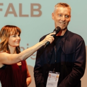 Leonardino Contest 2024 im BiWi Evelyn Vysher mit Roland Schojer