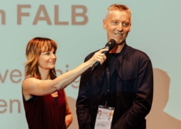 Leonardino Contest 2024 im BiWi Evelyn Vysher mit Roland Schojer